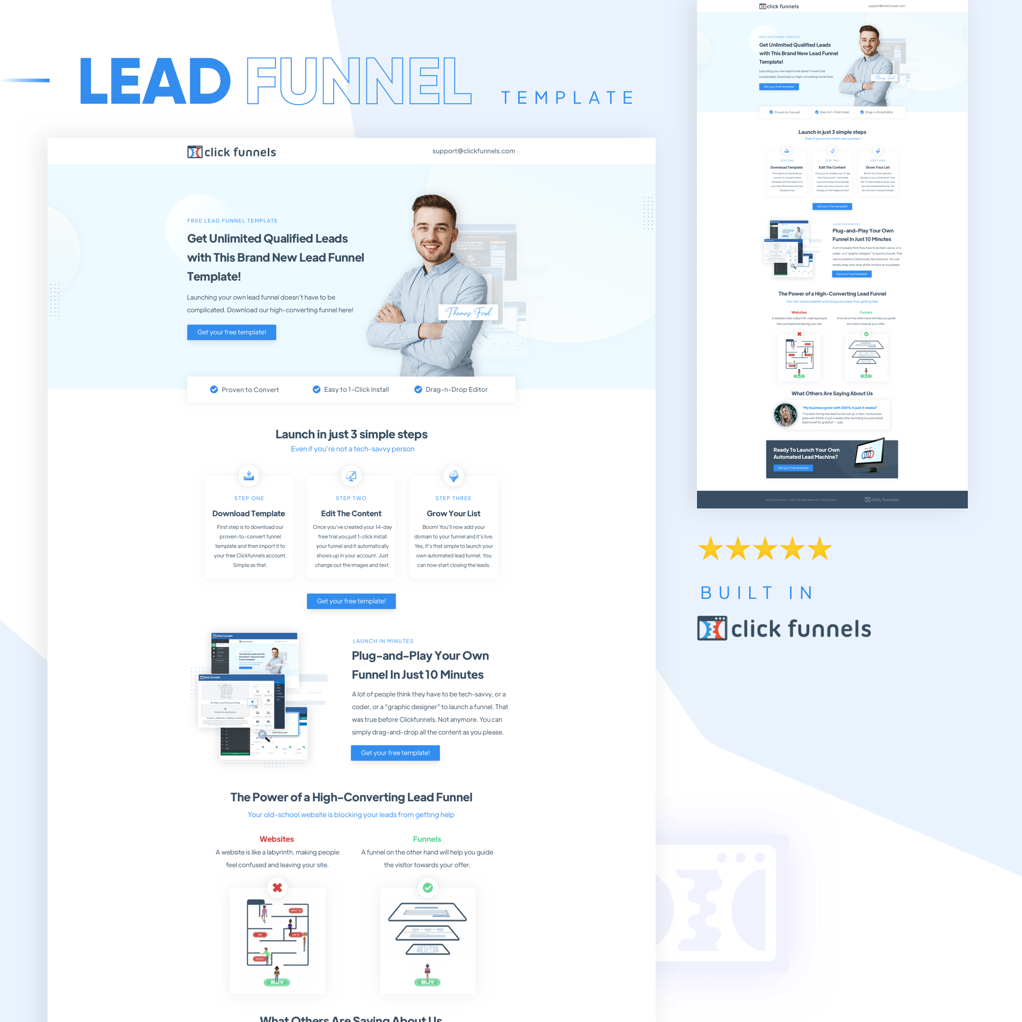 lead funnel template example